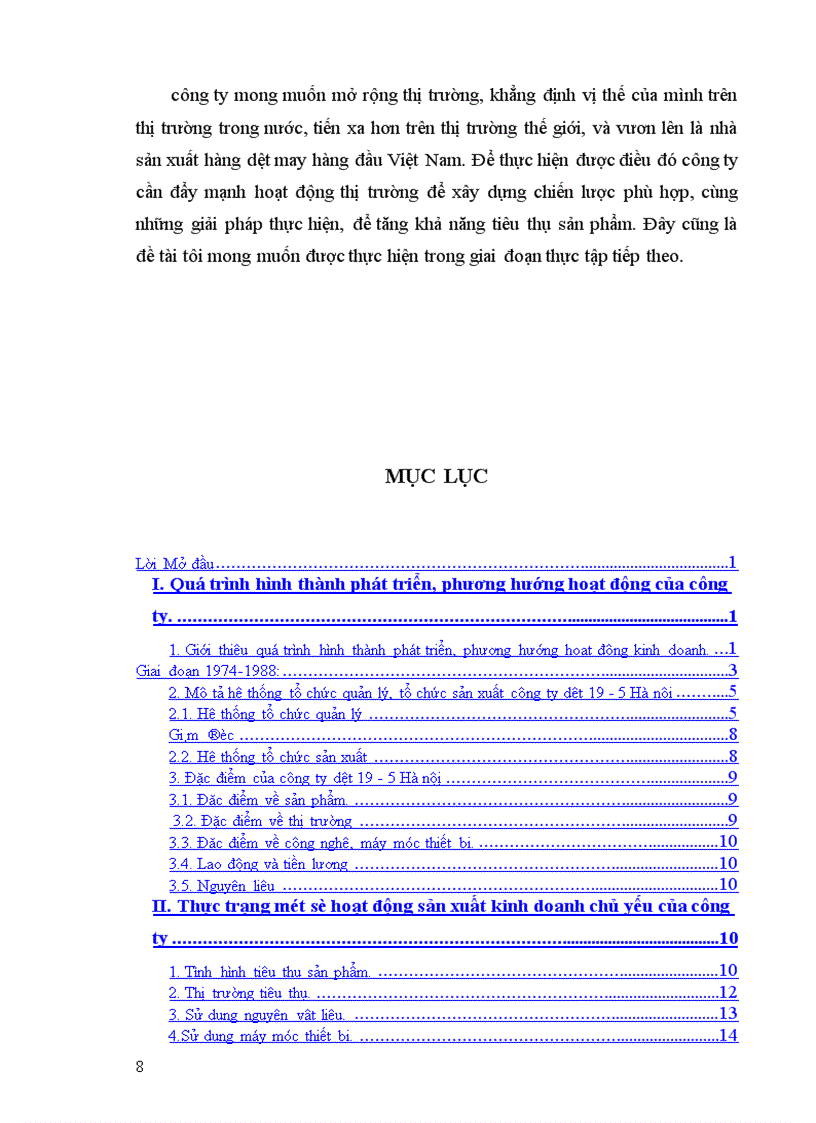 image for page Báo cáo thực tập tổng hợp tại Công ty dệt 19 5 Hà nội