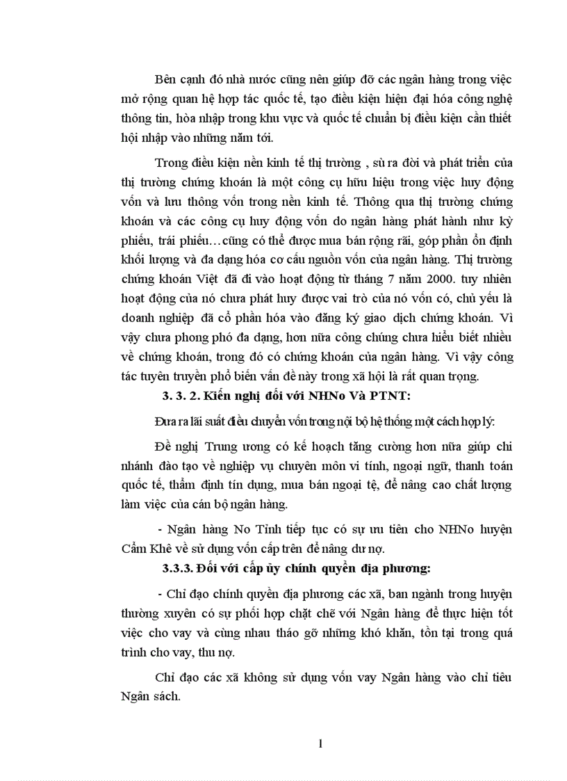 image for page Giải pháp nâng cao hiệu quả huy động vốn ở ngân hàng nông nghiệp và PTNT huyện Cẩm Khê 1
