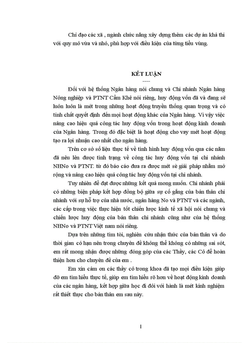 image for page Giải pháp nâng cao hiệu quả huy động vốn ở ngân hàng nông nghiệp và PTNT huyện Cẩm Khê 1