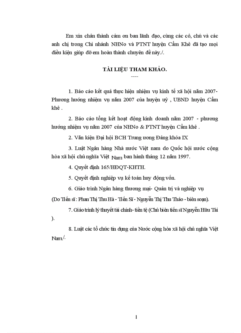 image for page Giải pháp nâng cao hiệu quả huy động vốn ở ngân hàng nông nghiệp và PTNT huyện Cẩm Khê 1