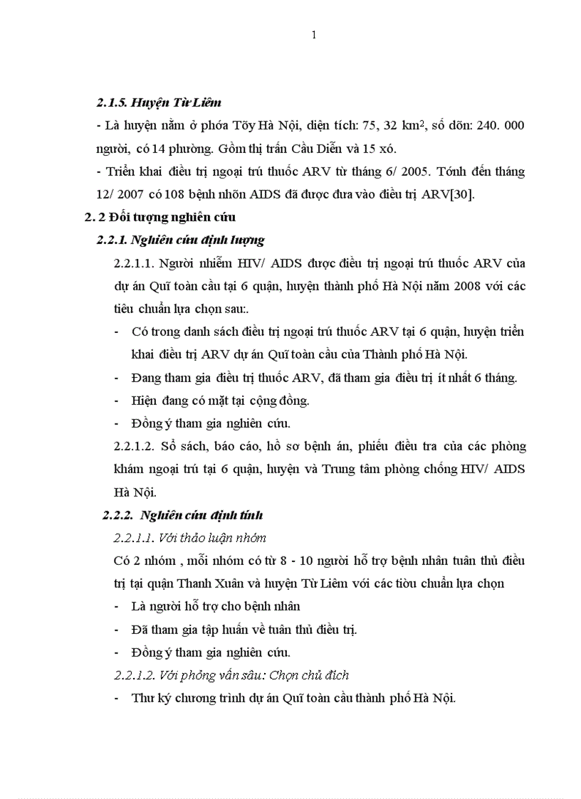 image for page Thực trạng tuân thủ trong điều trị ARV của bệnh nhân HIV AIDS điều trị ngoại trú và một số yếu tố liên quan ở 6 quận huyện thành phố Hà Nội năm 2008