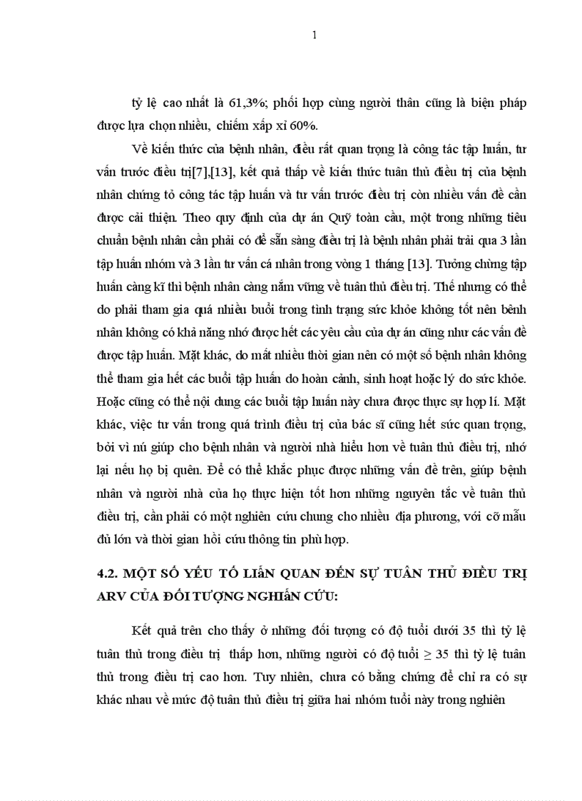 image for page Thực trạng tuân thủ trong điều trị ARV của bệnh nhân HIV AIDS điều trị ngoại trú và một số yếu tố liên quan ở 6 quận huyện thành phố Hà Nội năm 2008