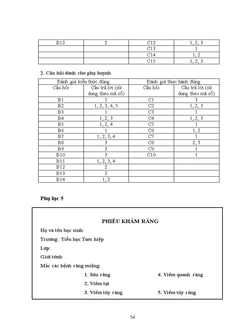 image for page Thực trạng bệnh răng miệng và các yếu tố liên quan của học sinh trường tiểu học Tam Hiệp Thanh Trì Hà Nội năm 2009