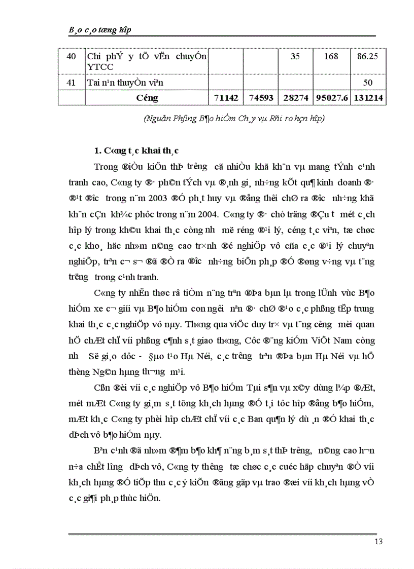 image for page Báo cáo thực tập tổng hợp tại Bảo Việt Hà Nội