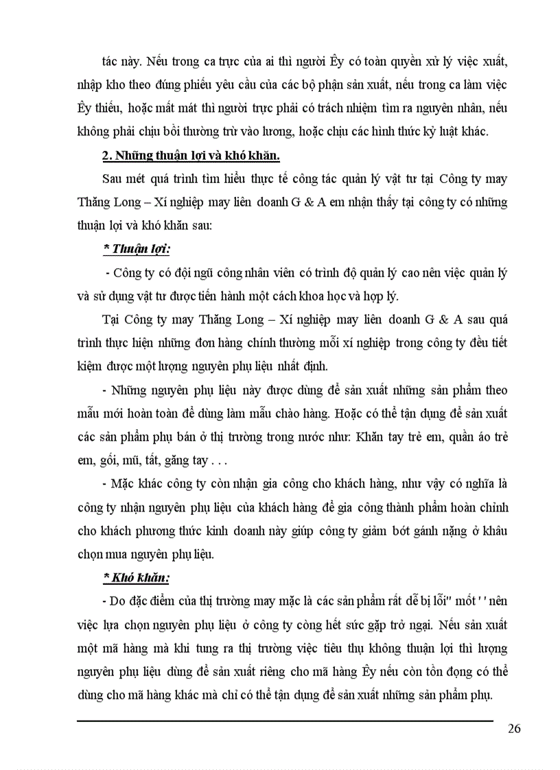 image for page Công tác quản lý vật tư tại Công ty may Thăng Long Xí nghiệp may liên doanh G A 1