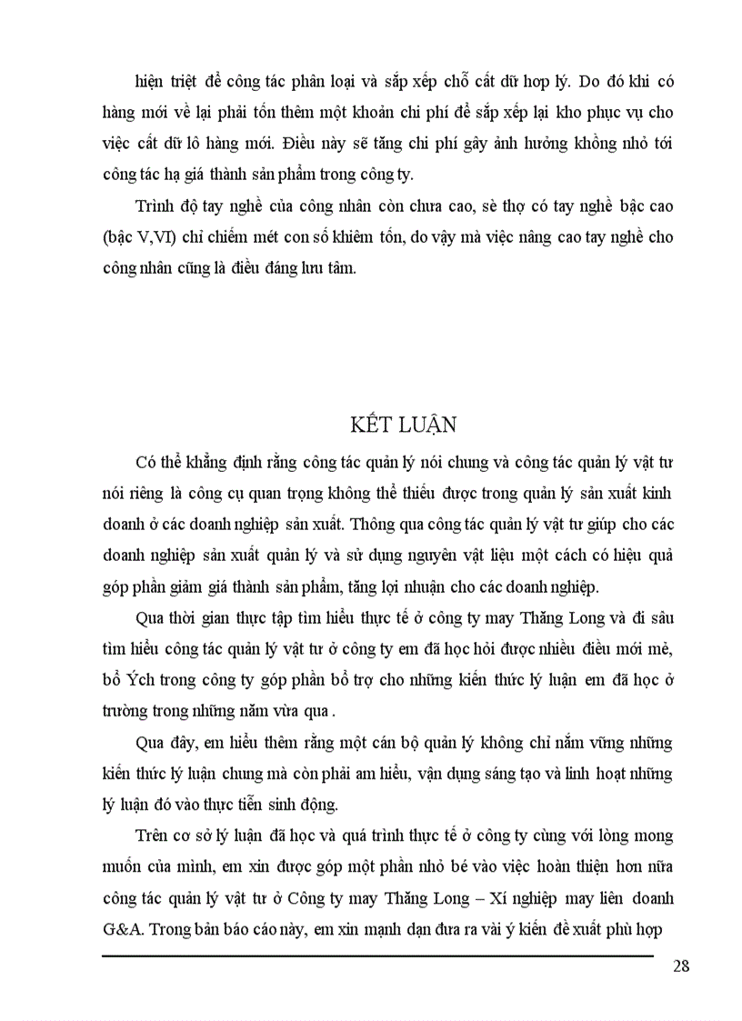 image for page Công tác quản lý vật tư tại Công ty may Thăng Long Xí nghiệp may liên doanh G A 1