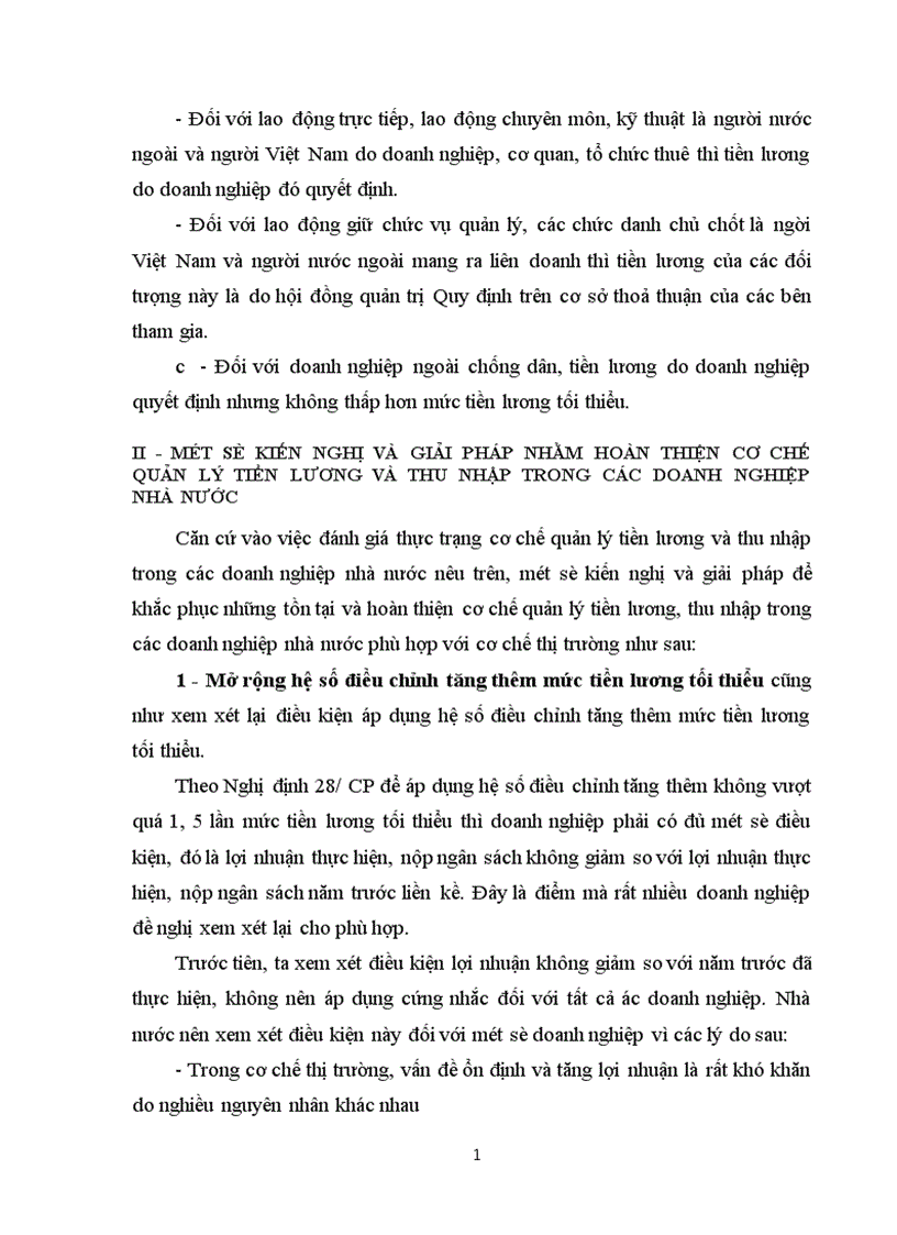 image for page Hoàn thiện cơ chế quản lý tiền lương thu nhập trong các doanh nghiệp Nhà nước