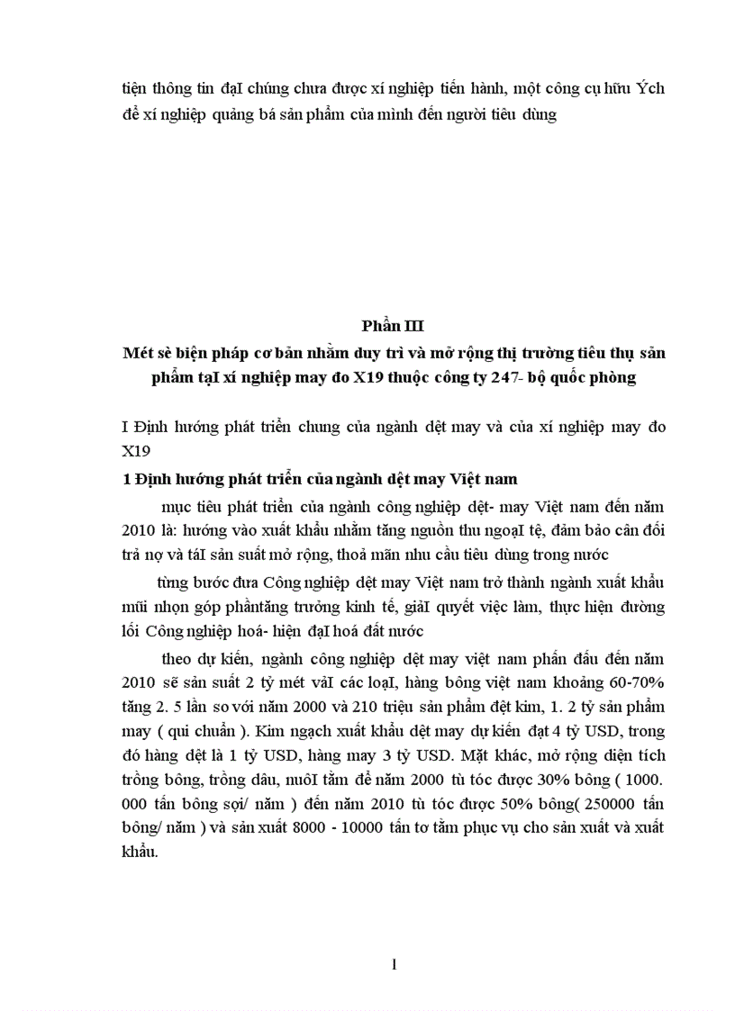 image for page Phân tích thực trạng về thị trường tiêu thụ sản phẩm ở xí nghiệp may đo x19 thược công ty 247 bộ quốc phòng 1