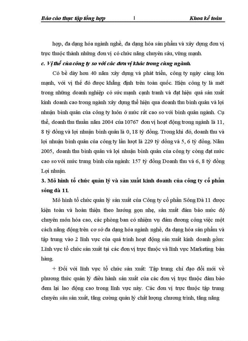 image for page Báo cáo thực tập tổng hợp tại Công ty cổ phần sông Đà 11