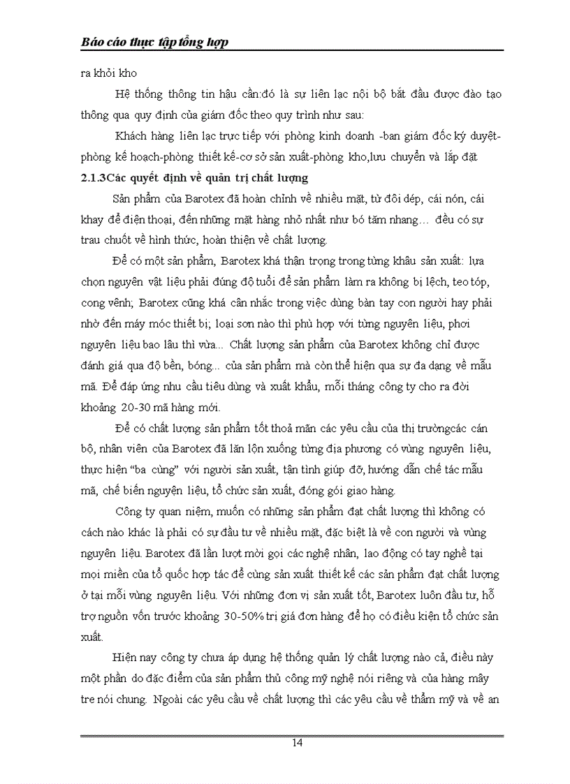 image for page Báo cáo thực tập tổng hợp tại Công Ty xuất nhập khẩu mây tre đan Việt Nam
