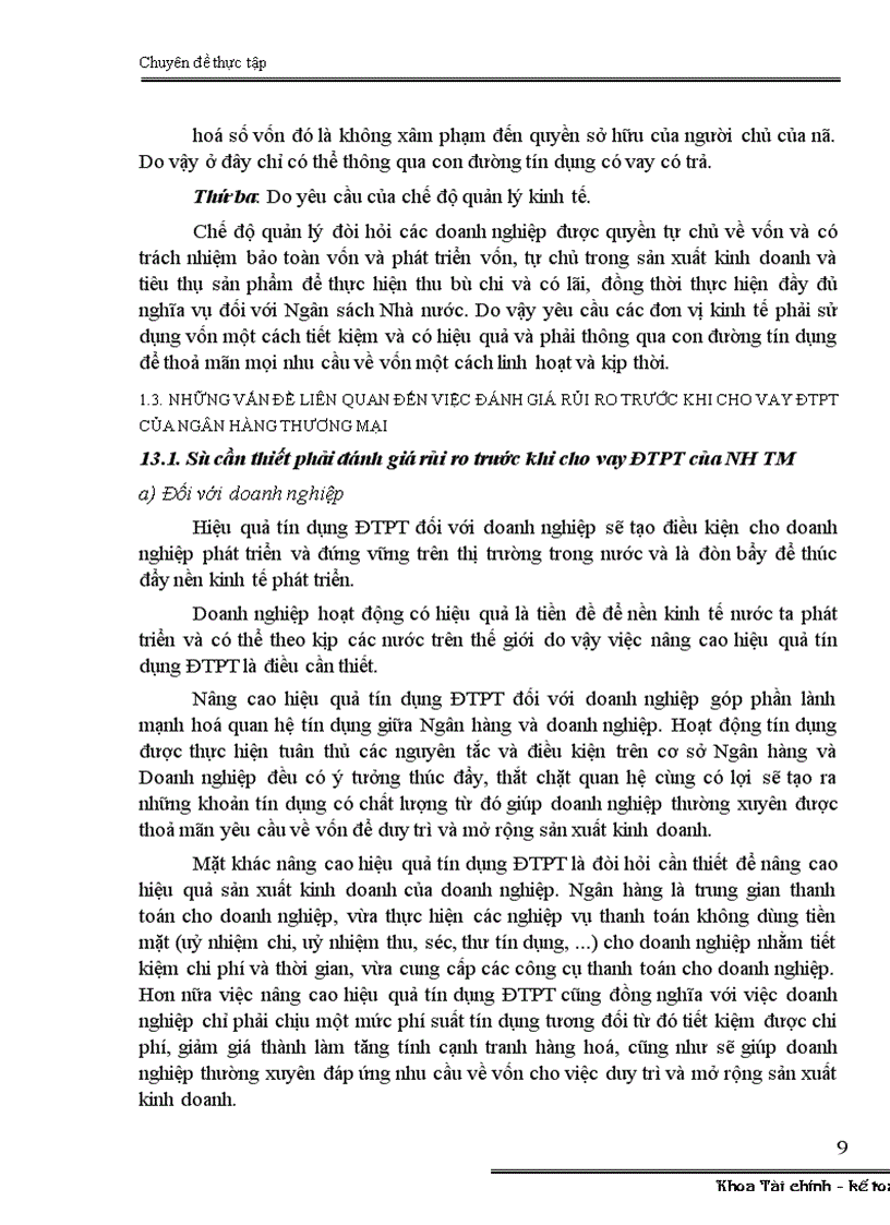 image for page Đánh giá rủi ro trước khi cho vay ĐTPT tại Chi nhánh ngân hàng ĐT PT Yên Bái 1