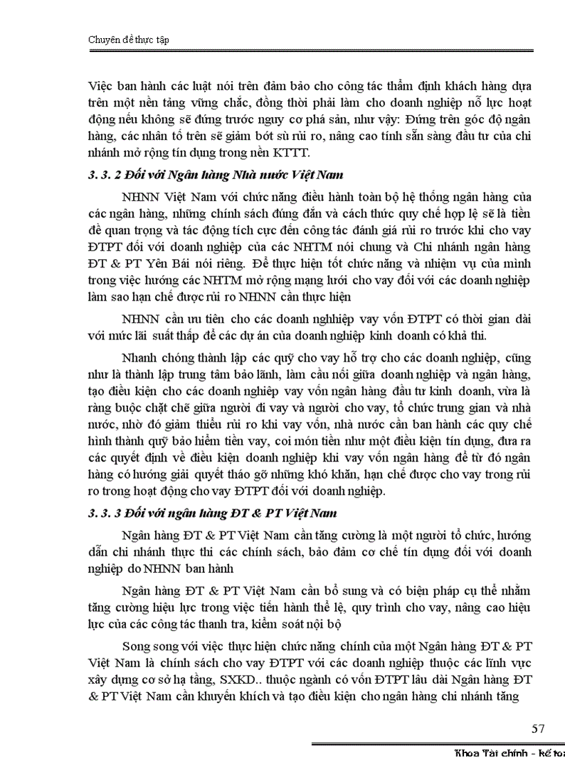 image for page Đánh giá rủi ro trước khi cho vay ĐTPT tại Chi nhánh ngân hàng ĐT PT Yên Bái 1