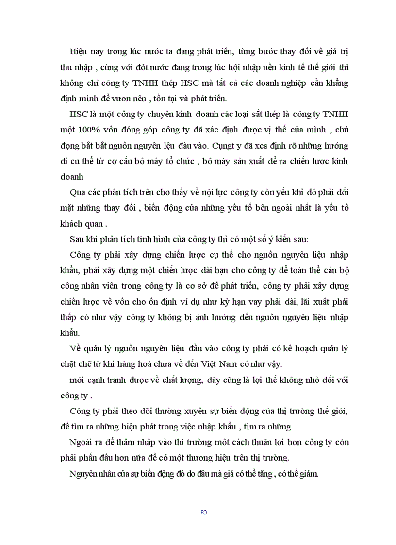 image for page Xây dựng chiến lược kinh doanh tại Công ty TNHH thép HSC 1