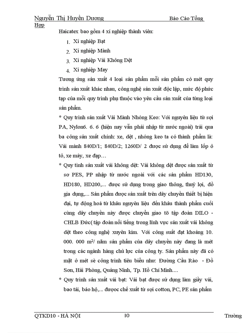 image for page Báo cáo tổng hợp về công tác kế toán tại công ty Dệt vải công nghiệp Hà Nội