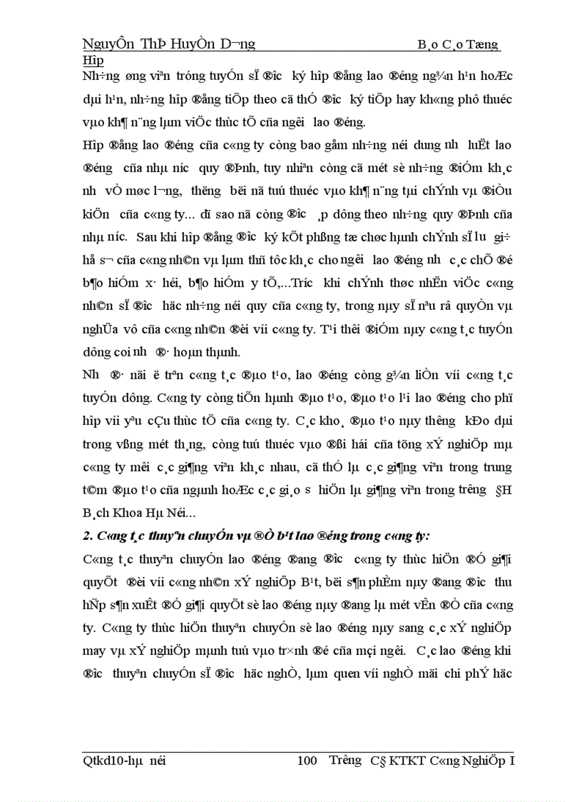 image for page Báo cáo tổng hợp về công tác kế toán tại công ty Dệt vải công nghiệp Hà Nội