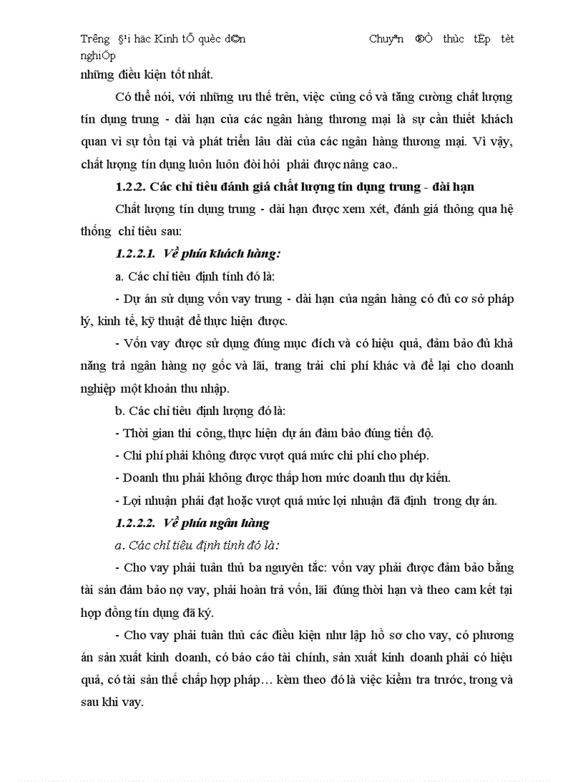 image for page Thực trạng và giải pháp đối với tín dụng trung dài hạn tại chi nhánh Ngân Hàng No PTNT Đông Hà Nội 1