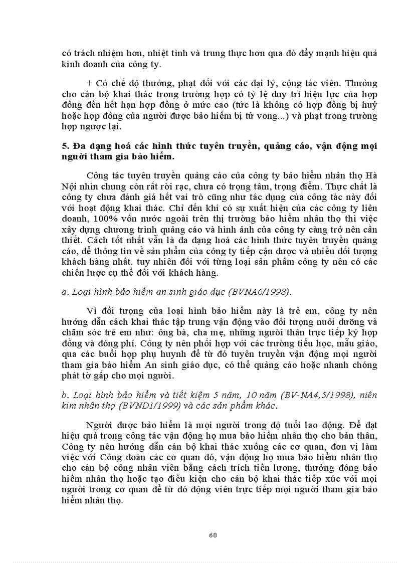 image for page Một số biện pháp nhằm nâng cao hiệu quả khai thác tại Công ty Bảo hiểm nhân thọ Hà Nội 1