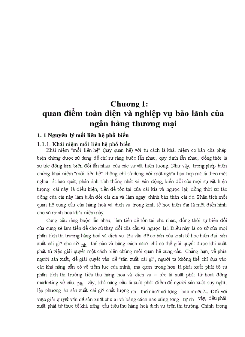 image for page Quan điểm toàn diện trong phát triển nghiệp vụ bảo lãnh tại Ngân hàng Ngoại Thương Việt Nam 1
