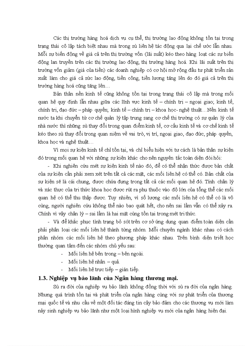 image for page Quan điểm toàn diện trong phát triển nghiệp vụ bảo lãnh tại Ngân hàng Ngoại Thương Việt Nam 1