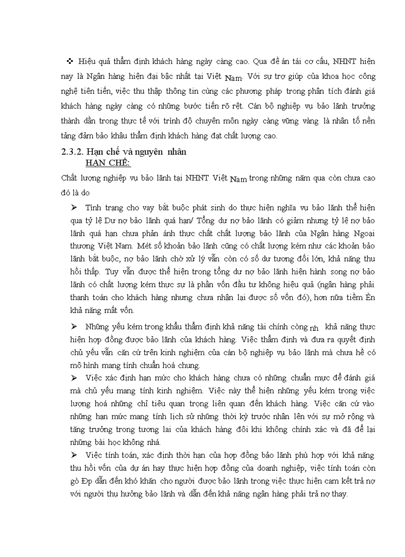 image for page Quan điểm toàn diện trong phát triển nghiệp vụ bảo lãnh tại Ngân hàng Ngoại Thương Việt Nam 1