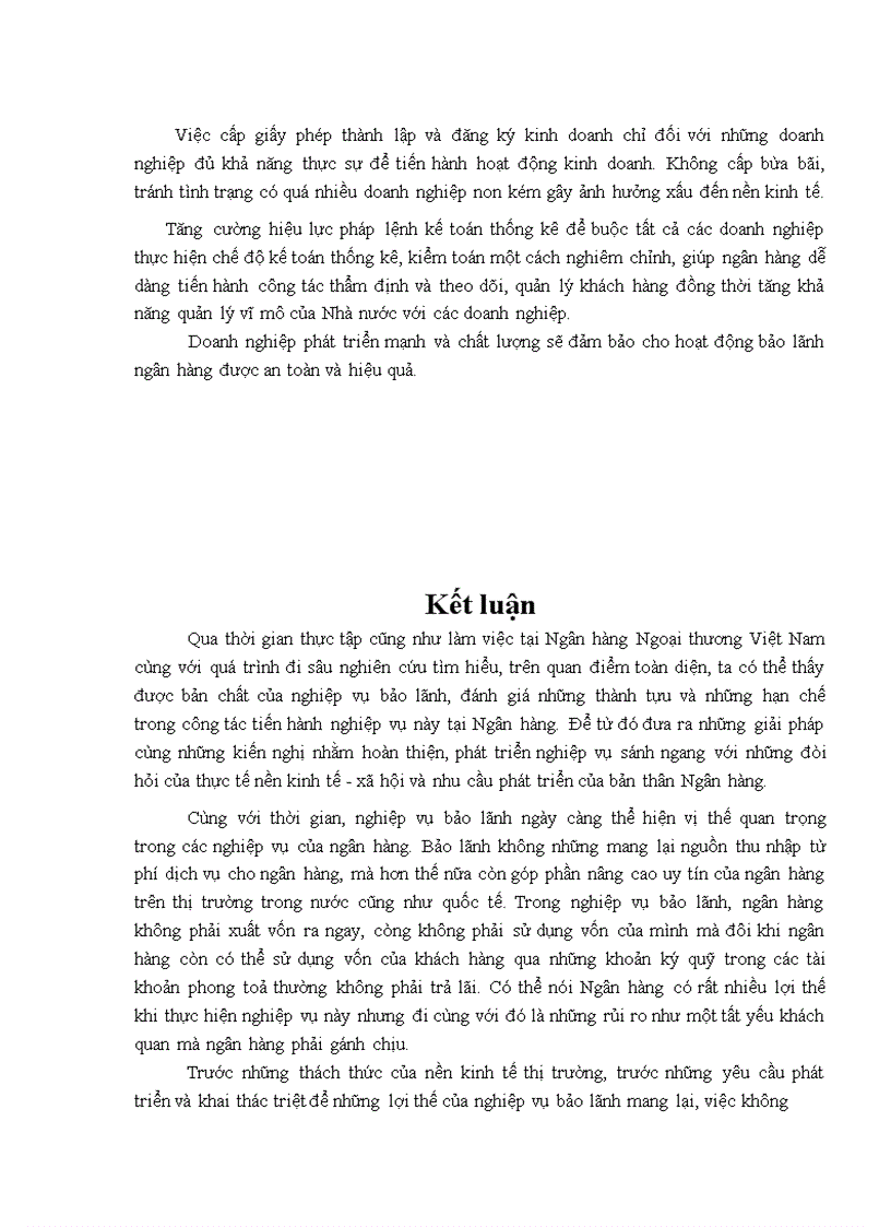 image for page Quan điểm toàn diện trong phát triển nghiệp vụ bảo lãnh tại Ngân hàng Ngoại Thương Việt Nam 1