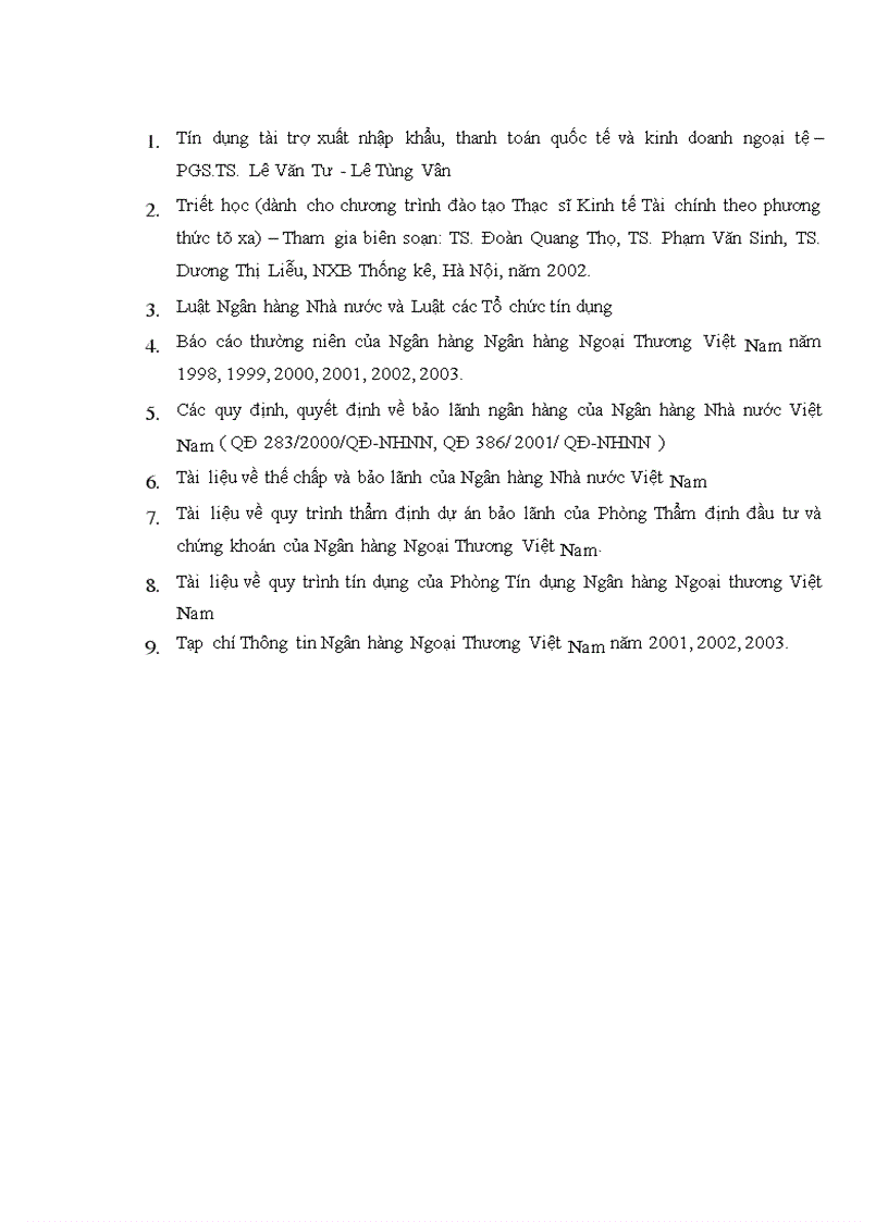 image for page Quan điểm toàn diện trong phát triển nghiệp vụ bảo lãnh tại Ngân hàng Ngoại Thương Việt Nam 1