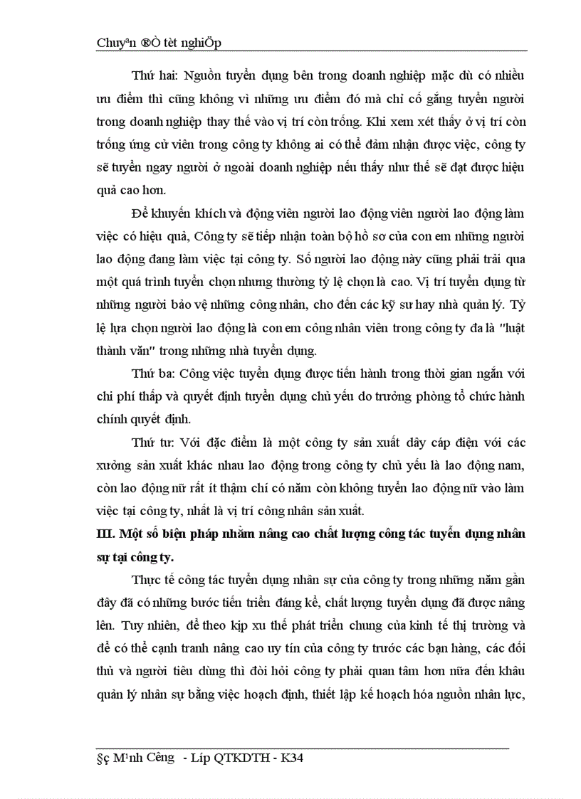 image for page Công tác tuyển dụng lao động tại Công ty TNHH Nhà nước một thành viên Cơ điện Trần Phú 1