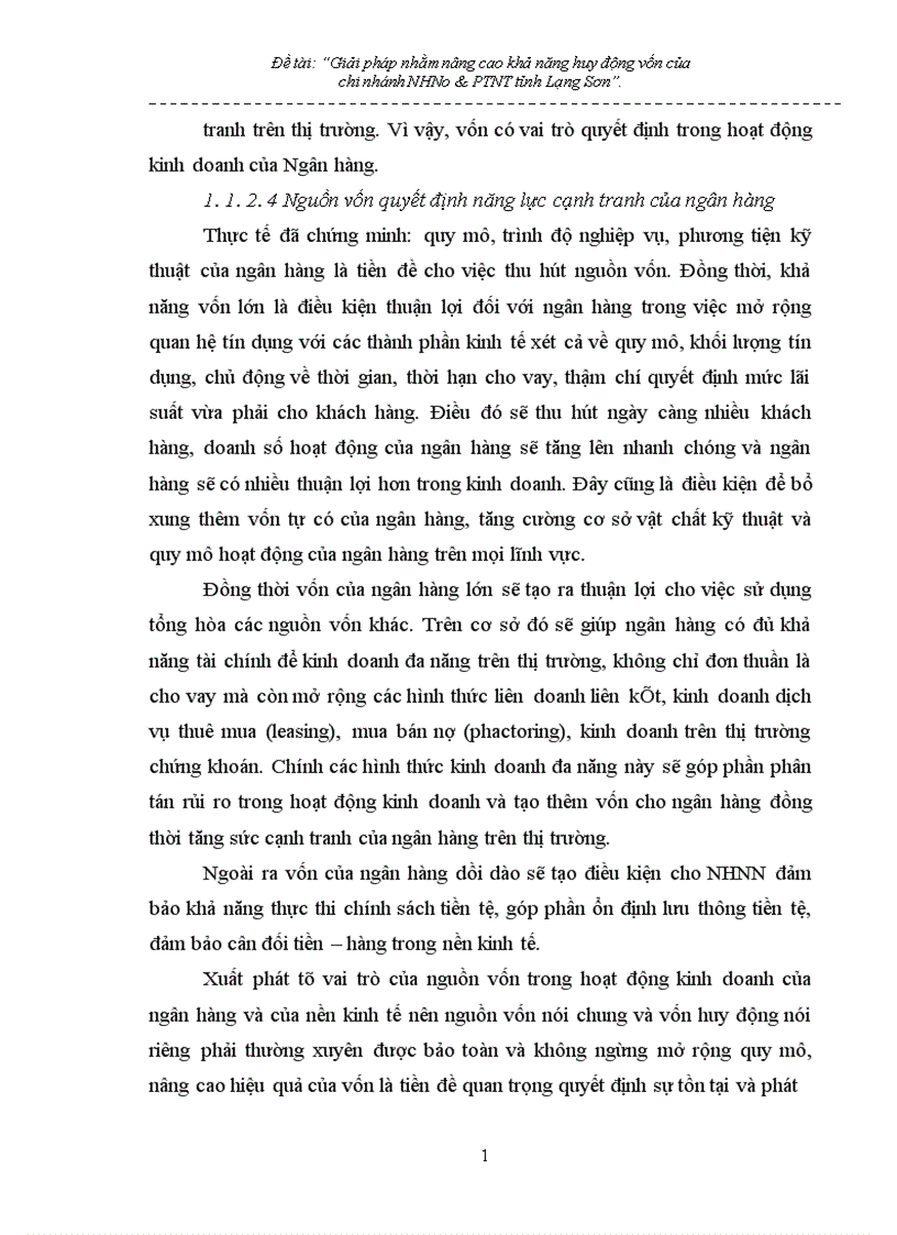 image for page Giải pháp nhằm nâng cao hiệu quả huy động vốn tại chi nhánh NHNo PTNT Tỉnh Lạng Sơn 1