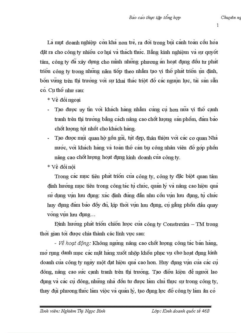 image for page Ba o ca o thư c tâ p tô ng hơ p cu a công ty cô phâ n đâ u tư va thương ma i Constrexim TM