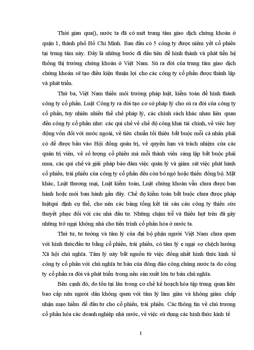 image for page Thị trường chứng khoán ở nước ta