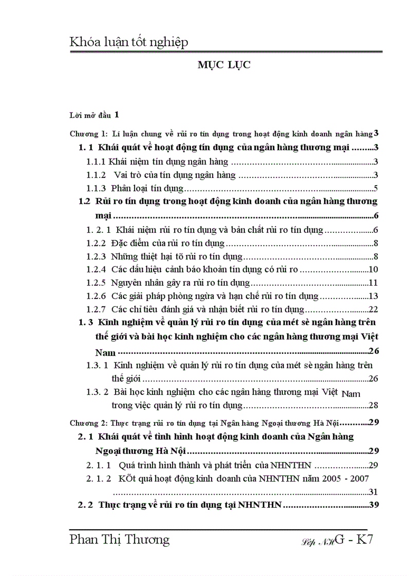image for page Giải pháp phòng ngừa và hạn chế rủi ro tín dụng tại Ngân hàng Ngoại thương Hà Nội 1