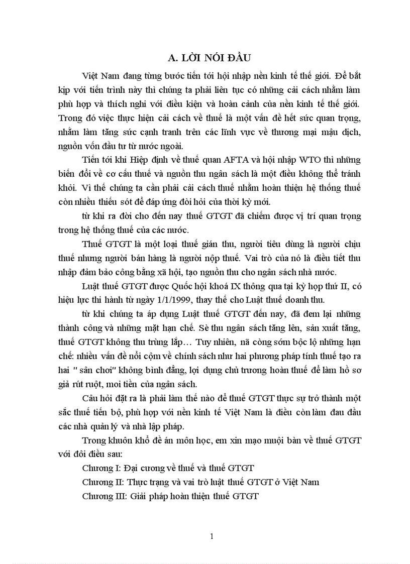 image for page Thực trạng và vai trò luật thuế GTGT ở Việt Nam