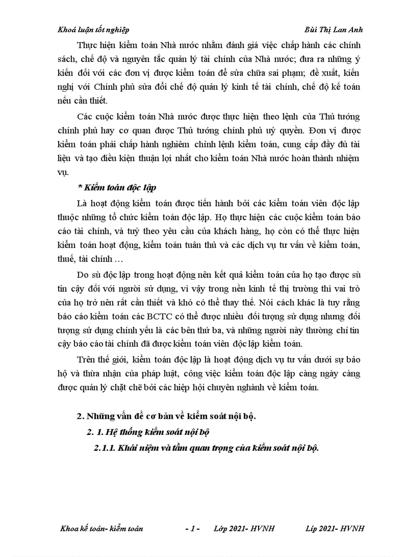 image for page Một số giải pháp nhằm nâng cao chất lượng kiểm toán nội bộ công tác kế toán tại chi nhánh Thăng Long NHNo PTN Việt Nam 1
