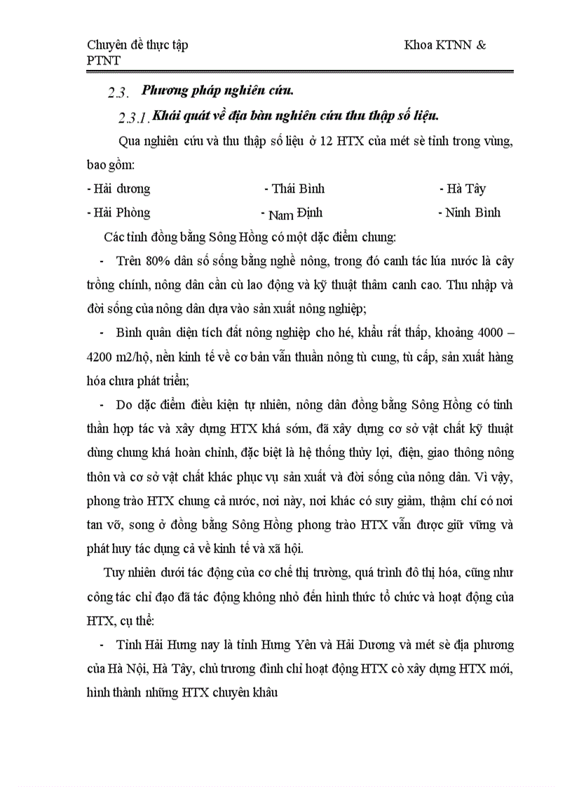image for page Thực trạng và một số giải pháp nâng cao hiệu quả hoạt động của HTX vùng đồng bằng Sông Hồng 1