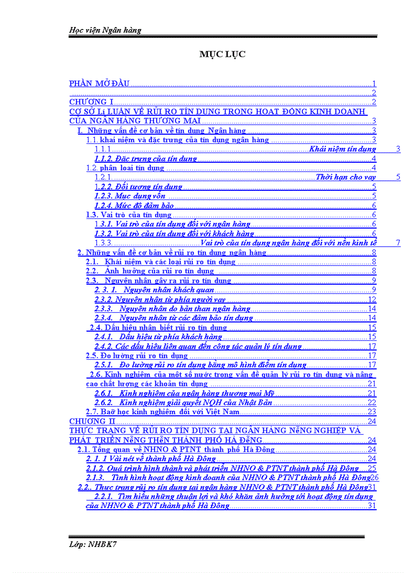 image for page Giải pháp phòng ngừa hạn chế rủi ro tín dụng tại NHNO PTNT thành phố Hà Đông 1