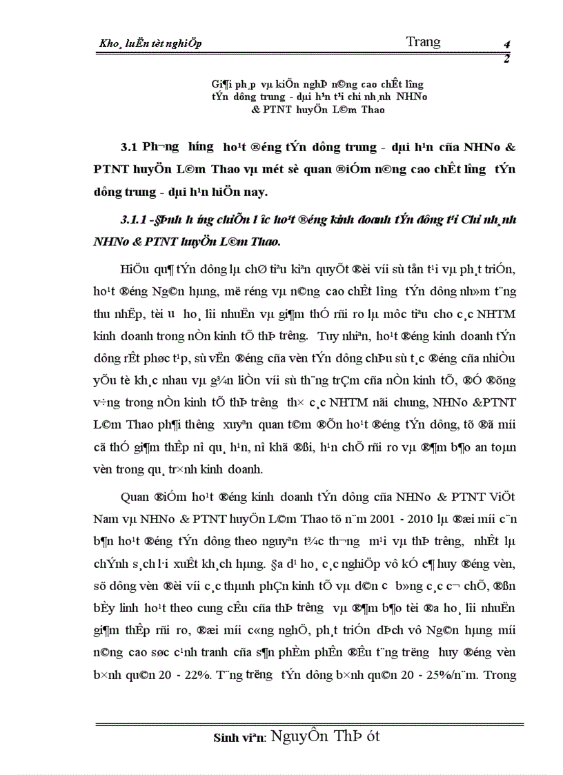image for page Giải pháp nâng cao chất lượng tín dụng trung dài hạn tại chi nhánh NHNo PTNT huyện Lâm Thao 1