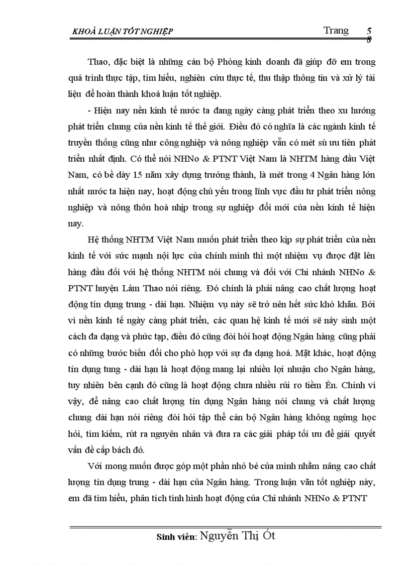 image for page Giải pháp nâng cao chất lượng tín dụng trung dài hạn tại chi nhánh NHNo PTNT huyện Lâm Thao 1