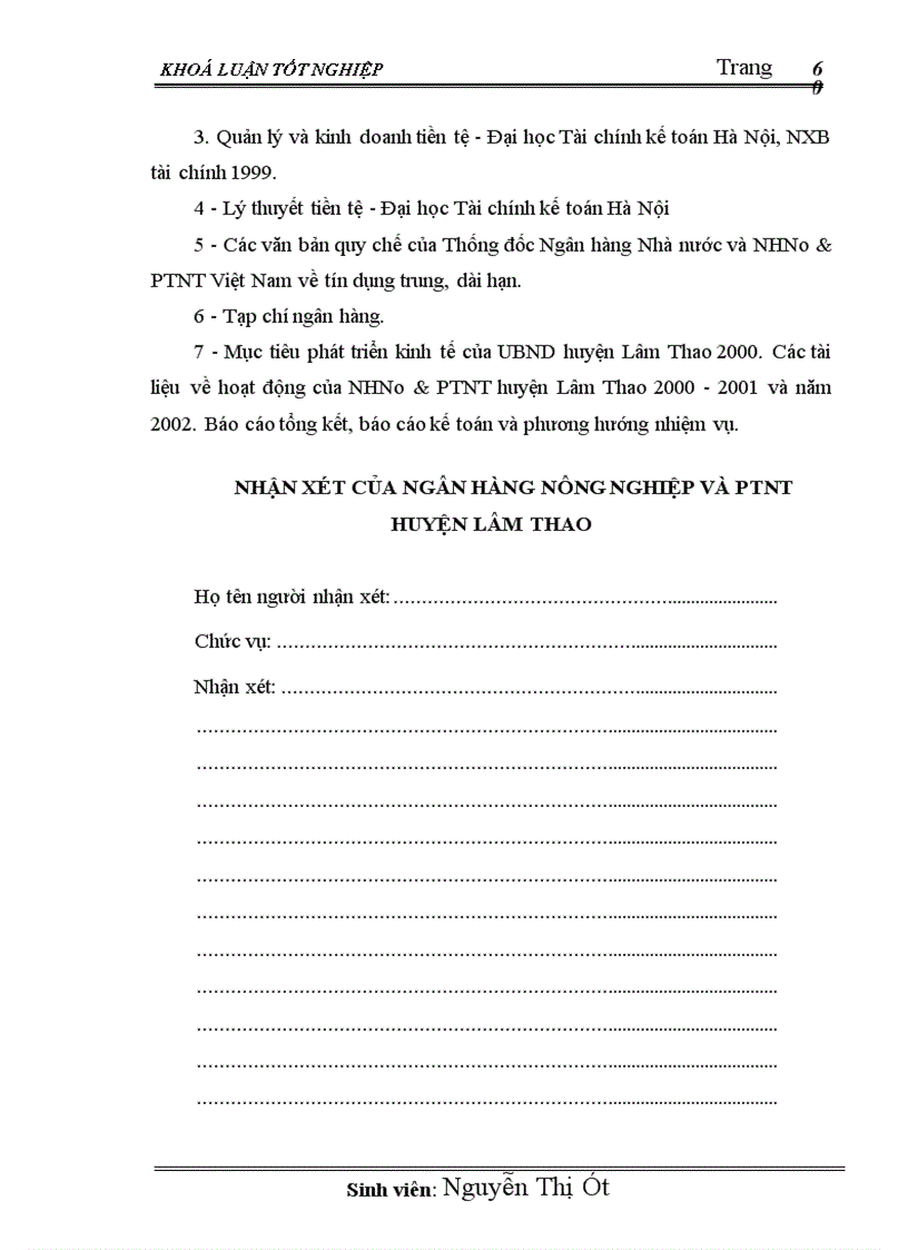 image for page Giải pháp nâng cao chất lượng tín dụng trung dài hạn tại chi nhánh NHNo PTNT huyện Lâm Thao 1