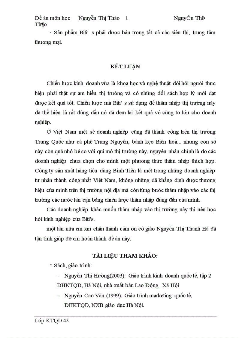 image for page Chiến lược thâm nhập thị trường Trung Quốc của công ty biti 1