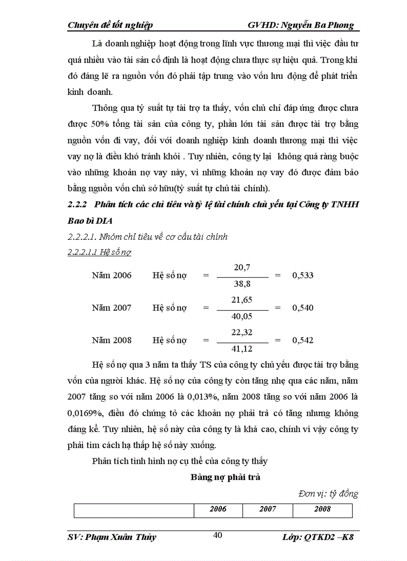 image for page Hoàn thiện hoạt động phân tích tài chính tại Công ty TNHH Bao bì DIAHoàn thiện hoạt động phân tích tài chính tại Công ty TNHH Bao bì DIA