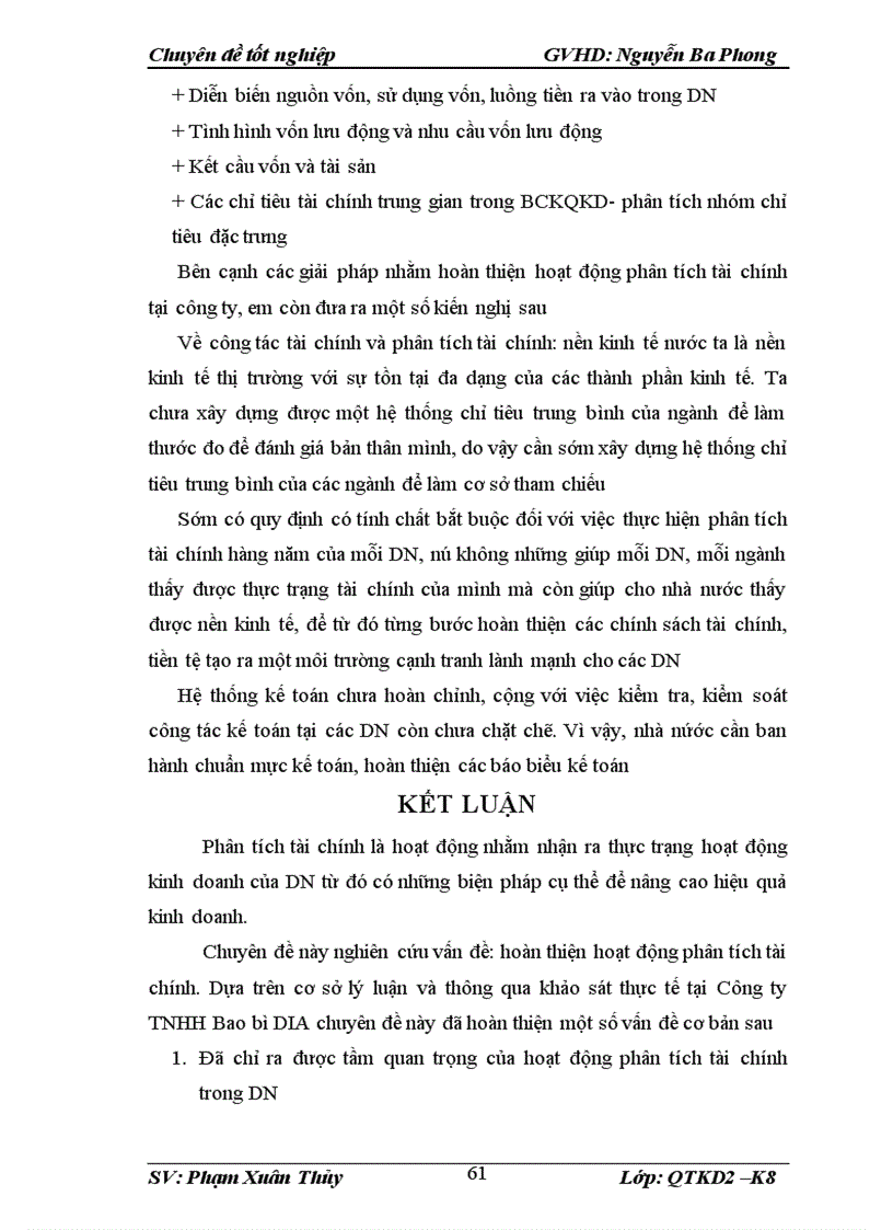 image for page Hoàn thiện hoạt động phân tích tài chính tại Công ty TNHH Bao bì DIAHoàn thiện hoạt động phân tích tài chính tại Công ty TNHH Bao bì DIA