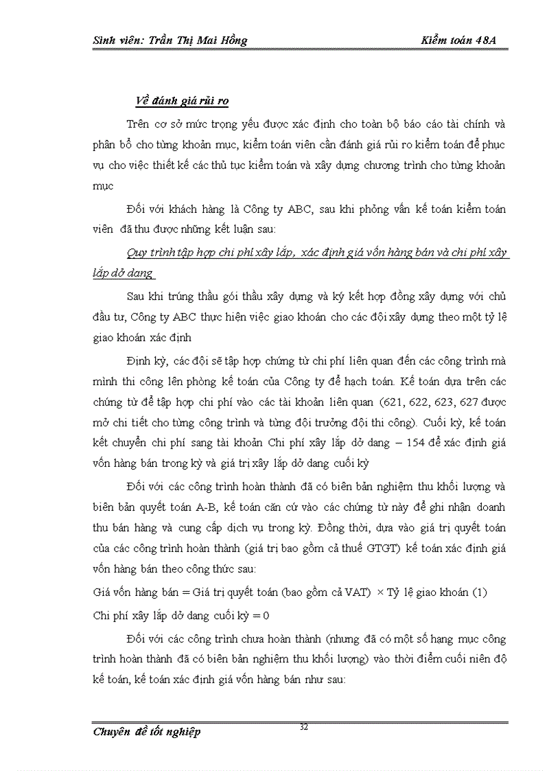 image for page Tìm hiểu kiểm toán khoản mục chi phí xây lắp dở dang trong kiểm toán báo cáo tài chính của Công ty ABC do Công ty TNHH Dịch vụ Tư vấn Tài chính Kế toán và Kiểm toán AASC thực hiện