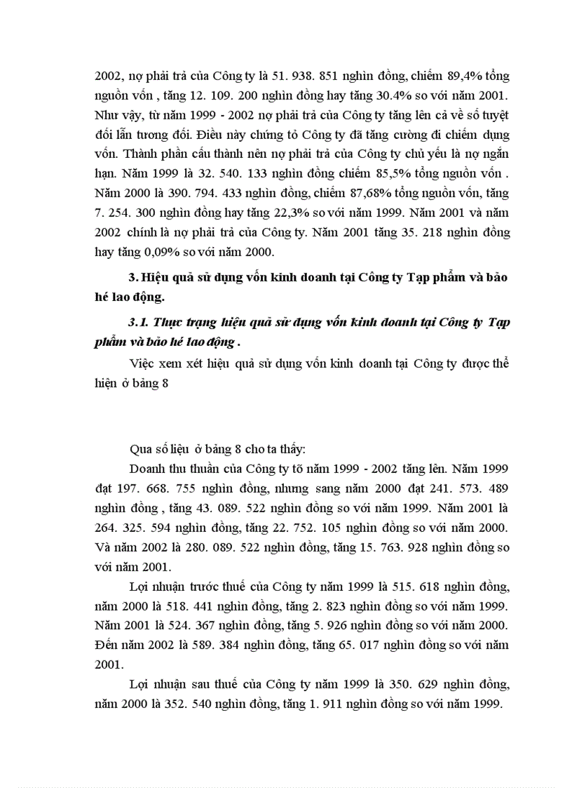 image for page Một số biện pháp nâng cao hiệu quả sử dụng vốn kinh doanh tại Công ty Tạp phẩm và bảo hộ lao động 1