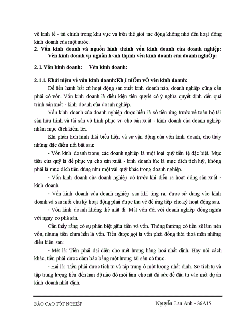 image for page Vốn kinh doanh và những biện pháp nâng cao hiệu quả sử dụng vốn kinh doanh ở Công ty vật liệu và công nghệ 1