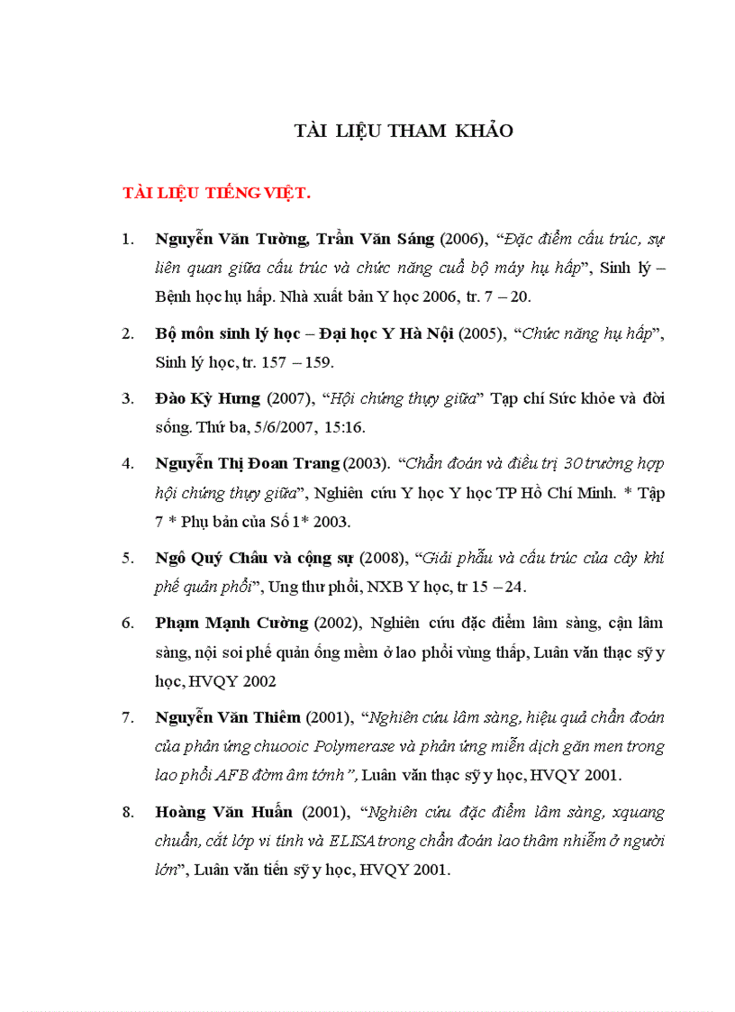 image for page Nghiên cứu đặc điểm lâm sàng cận lâm sàng nguyên nhân ở bệnh nhân có tổn thương phổi thùy giữa điều trị tại khoa Hô hấp Bệnh viện Bạch Mai 1