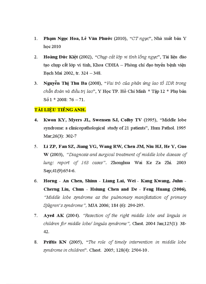 image for page Nghiên cứu đặc điểm lâm sàng cận lâm sàng nguyên nhân ở bệnh nhân có tổn thương phổi thùy giữa điều trị tại khoa Hô hấp Bệnh viện Bạch Mai 1