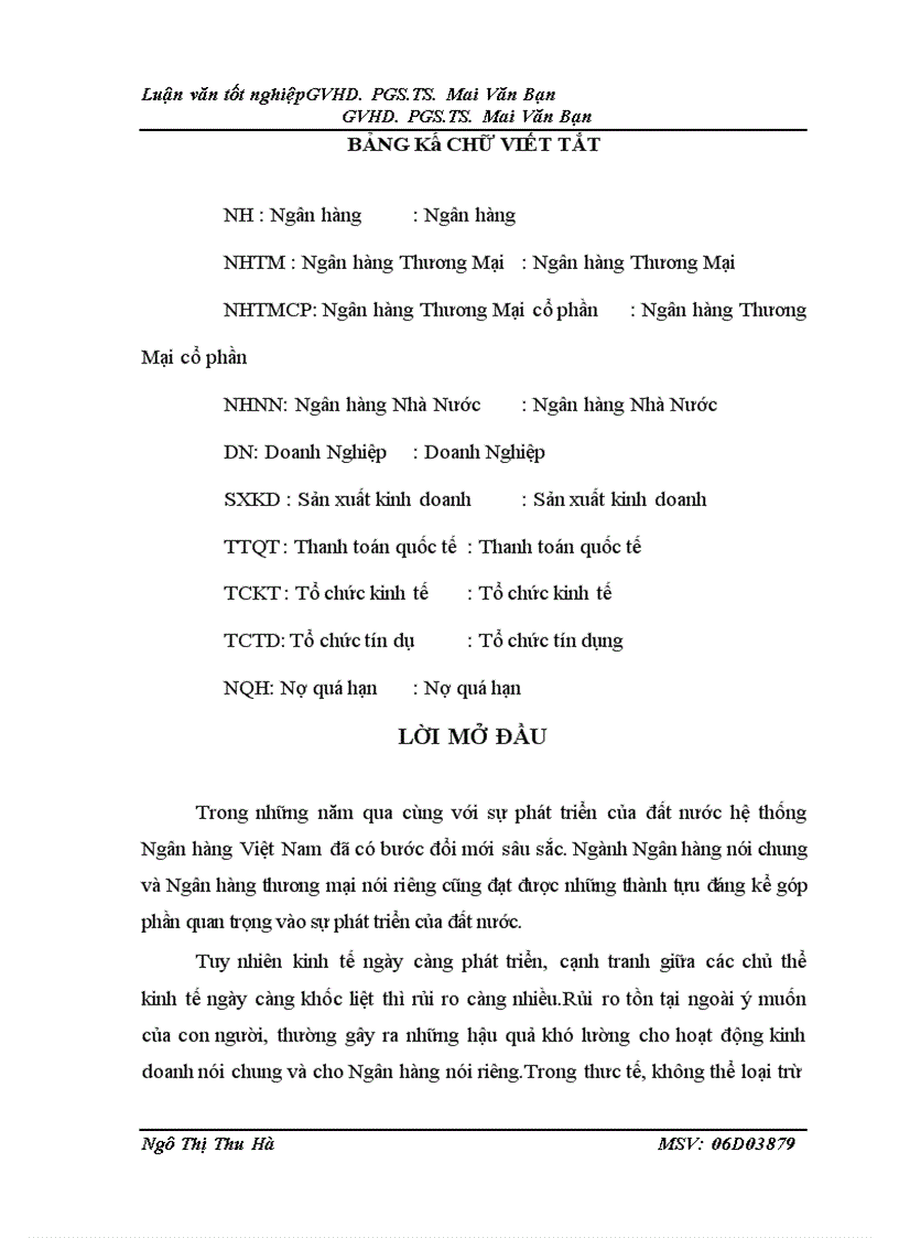 image for page Một số giải pháp góp phần ngăn ngừa và hạn chế rủi ro trong cho vay tại Ngân hàng Thương mại cổ phần Bắc Á chi nhánh Hà Nôi