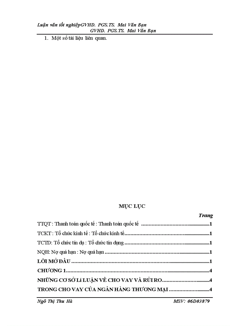 image for page Một số giải pháp góp phần ngăn ngừa và hạn chế rủi ro trong cho vay tại Ngân hàng Thương mại cổ phần Bắc Á chi nhánh Hà Nôi