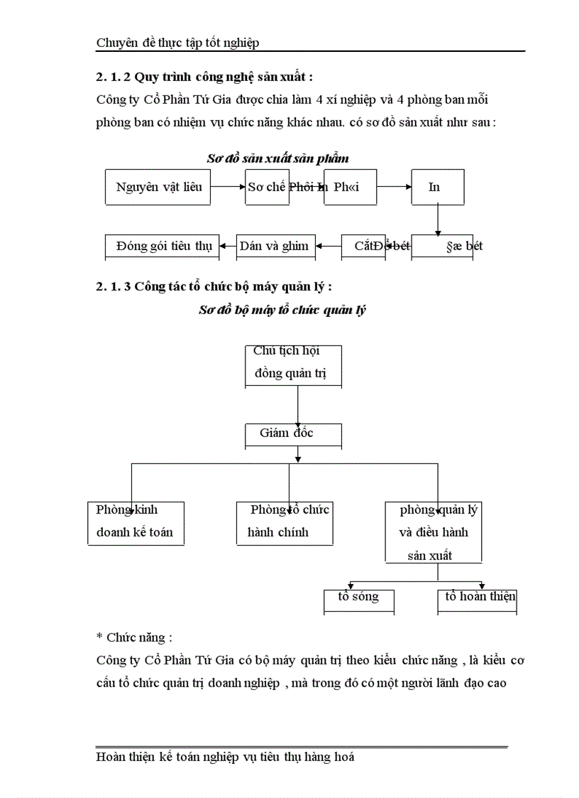 image for page Kế Toán Thành Phẩm Tiêu Thụ và Xác Định kết quả tiêu thụ tại Công ty cổ phần Tứ Gia 1