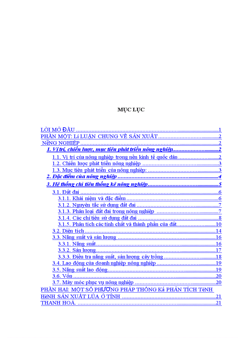 image for page Vận dụng một số phương pháp thống kê phân tích tình sản xuất lúa của tỉnh Thanh Hoá giai đoạn 1995 2005 1